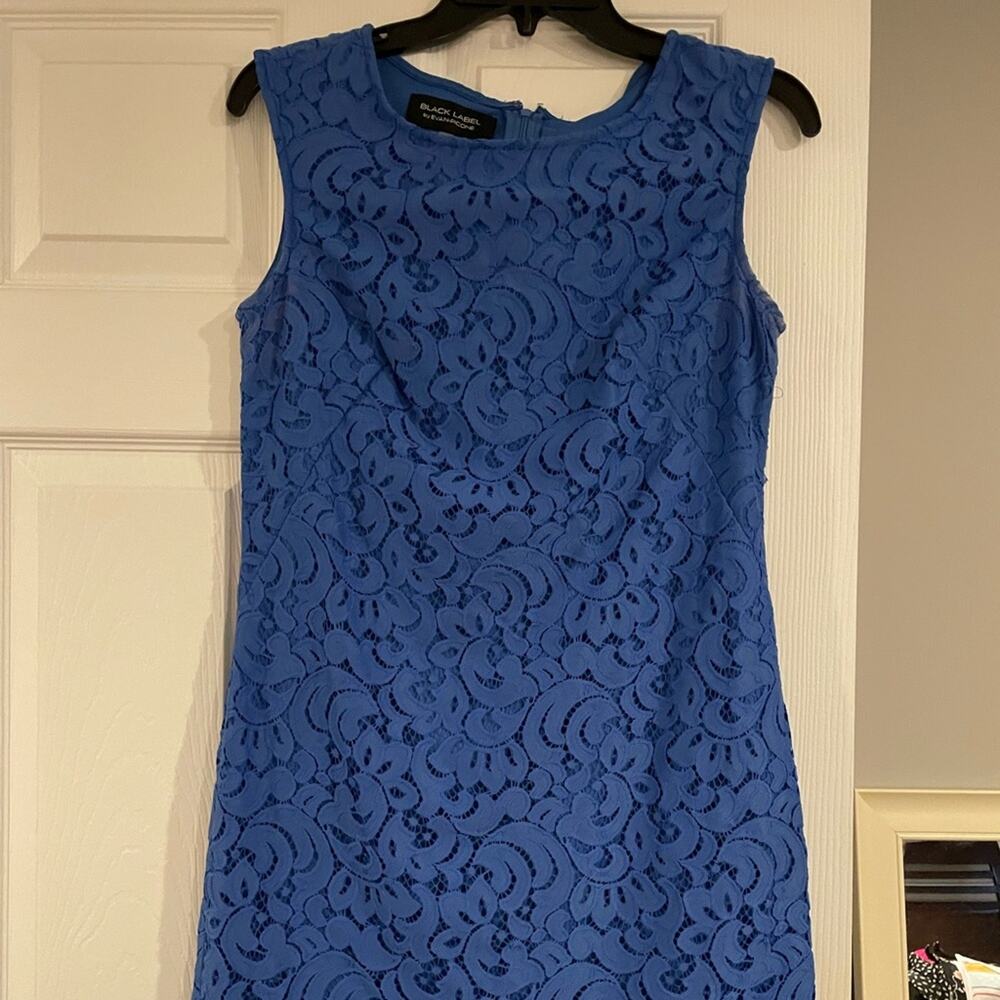 Black Label blue eyelet lace dress